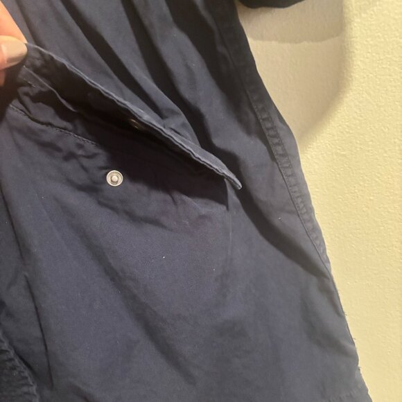 GAP NAVY LONG UTILITY FIELD JACKET WOMEN COAT SIZE Medium - Picture 5 of 16